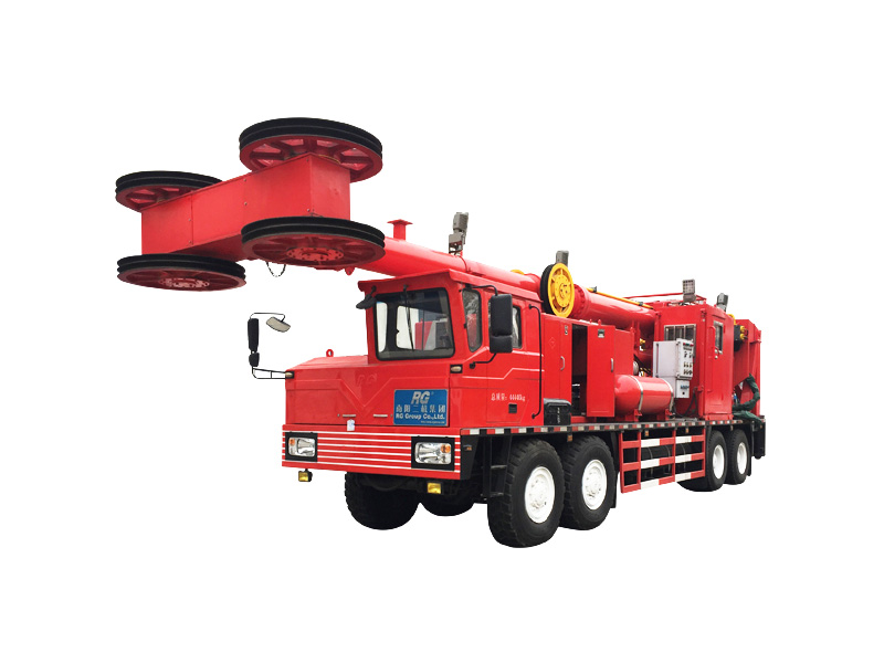 Спуск в скважину под давлением агрегата для ремонта